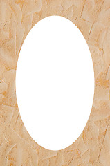 Image showing Wallpaper background and white oval in center 