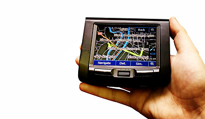 Image showing Gps in a man hand.