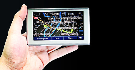 Image showing Gps in a man hand.