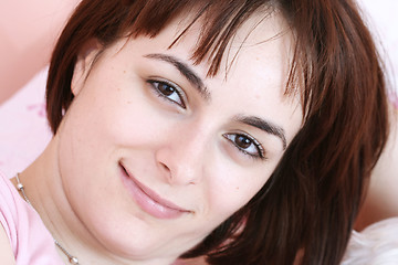 Image showing Attractive smiling woman portrait 