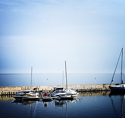 Image showing Sailing boats