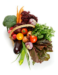 Image showing Vegetable Basket Top View