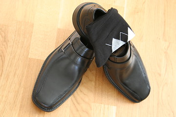 Image showing Men´s leather shoes