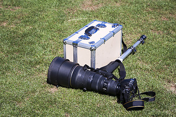 Image showing Camera on ground