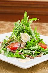 Image showing Tasty salad of beef tongue