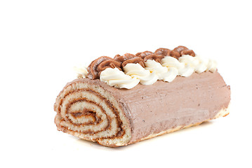 Image showing Chocolate Swiss roll