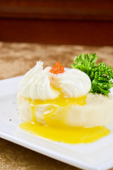 Image showing poached eggs