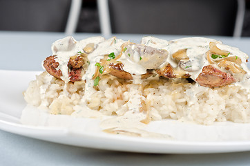 Image showing risotto with chicken liver