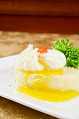 Image showing poached eggs