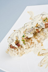 Image showing risotto with chicken liver