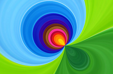 Image showing Bright swirl abstract background