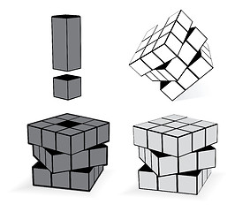 Image showing The Cube In Three Variation