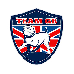 Image showing Team GB English bulldog Great Britain mascot