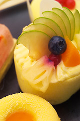 Image showing fresh berry fruit cake