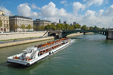 Image showing Seine river in Paris, France