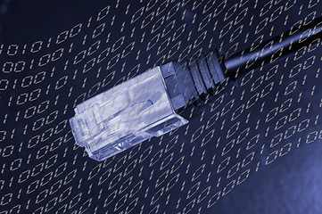 Image showing Cable with RJ-45 connector