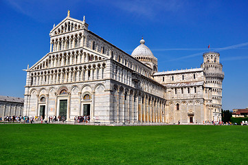 Image showing Leaning Tower of Pisa and Duomo , Italy