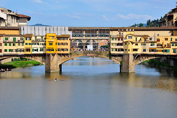Image showing Vecchio Bridge, Florence , Italy
