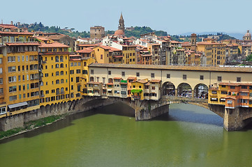 Image showing Vecchio Bridge, Florence , Italy