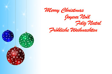 Image showing Christmas Balls Background