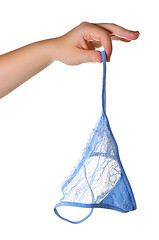 Image showing Holding Panties