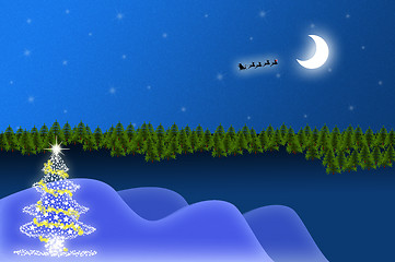 Image showing Christmas Landscape