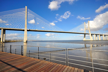 Image showing Vasca da Gama Bridge