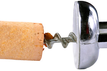 Image showing Cork and Corkscrew