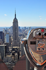 Image showing Empire State Building, shot from the Top of The Rock