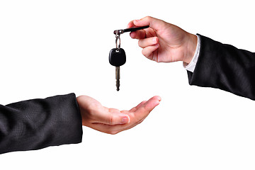 Image showing Handing over the keys
