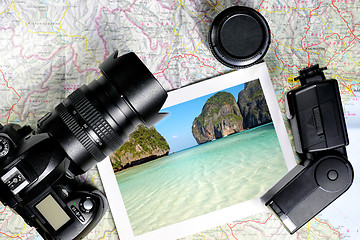 Image showing Camera and Map