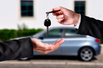 Image showing Handing over the keys