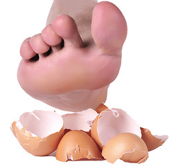 Image showing Walking on Eggshells