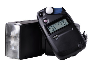 Image showing Light meter and Flash