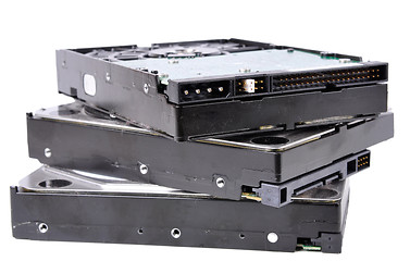 Image showing Stack of Computer Hard Drives