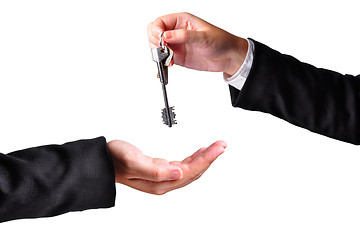 Image showing Handing over the keys