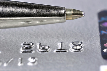 Image showing Credit Card and Pen