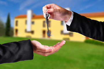 Image showing Handing over the keys