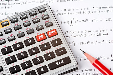 Image showing Scientific Calculator Next to Maths