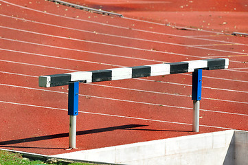 Image showing Hurdle in an Athletics Running Track