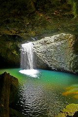 Image showing Natural Arch Waterfall