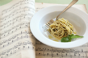 Image showing Pesto Pasta
