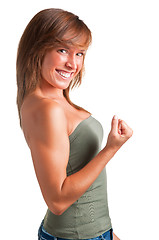 Image showing Happy Positive Girl