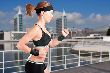 Image showing Woman Running