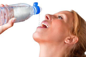 Image showing Woman Drinking Water