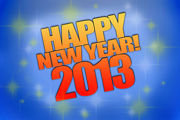 Image showing Happy New Year 2013