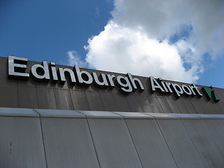 Image showing Edinburgh Airport sign