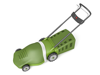 Image showing Green lawn mower