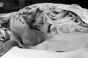 Image showing brides feet