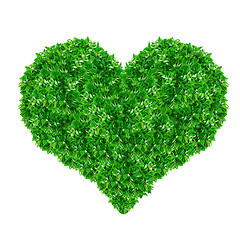 Image showing Green Heart Sign